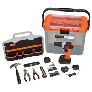 20V MAX* POWERCONNECT Cordless Drill with 28-Piece Home Project Kit and Tool Box. Battery and Charger Included