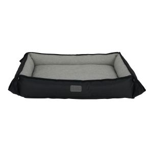 Four Way Pet Bed for Medium Dogs 24X20X3 In. Black