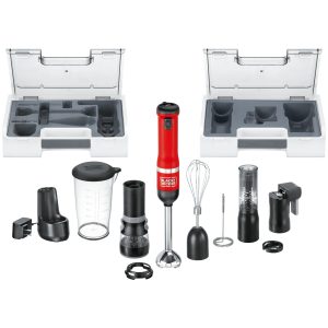 kitchen wand  Cordless 6 in 1 Immersion Blender & Kitchen Multi-tool. Red