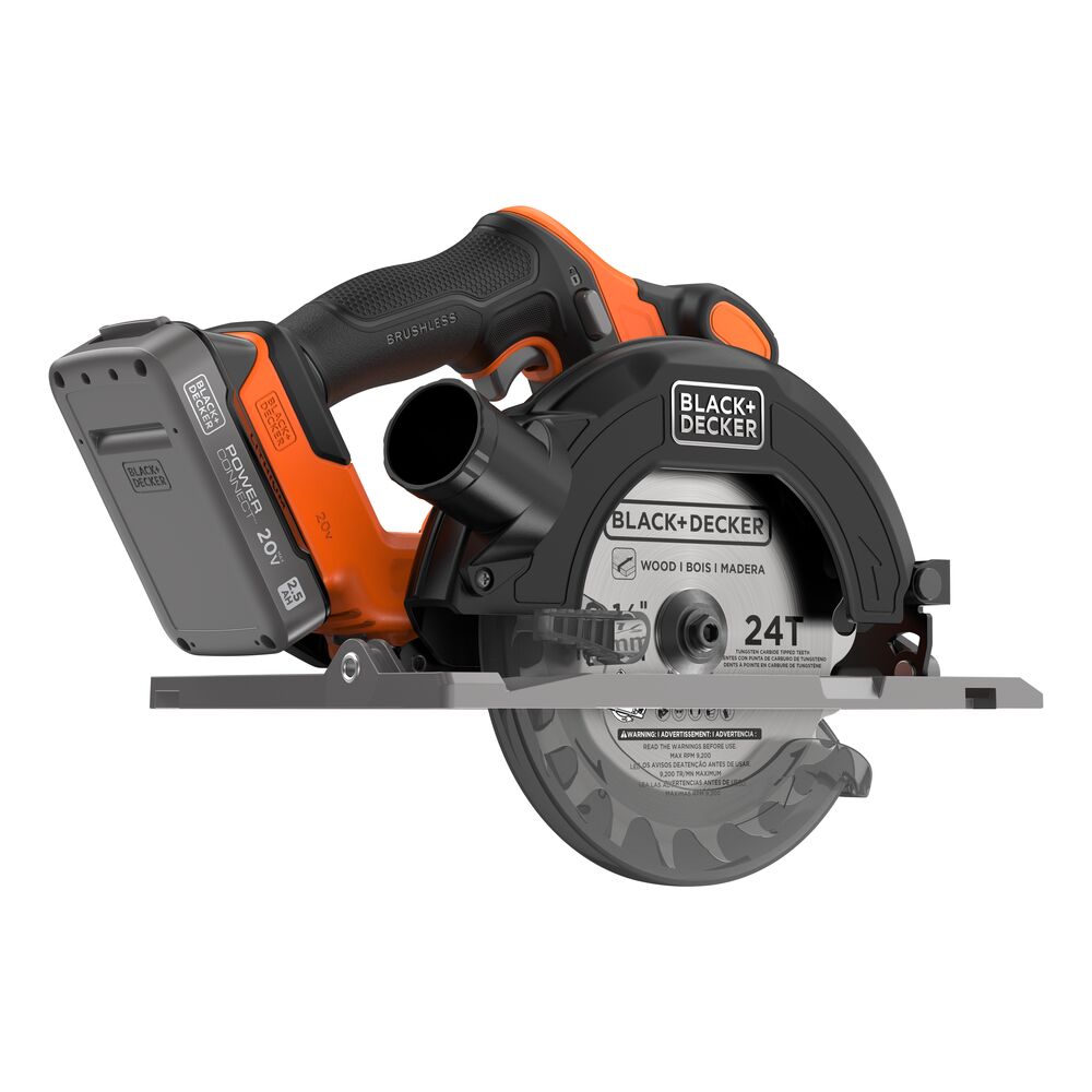 20V MAX* POWERCONNECT Cordless Brushless 6-1/2 in. Circular Saw Kit (Battery & Charger Included) - Image 3